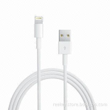 Round USB Data Cable for iPhone 5 with USB2.0 Interface
